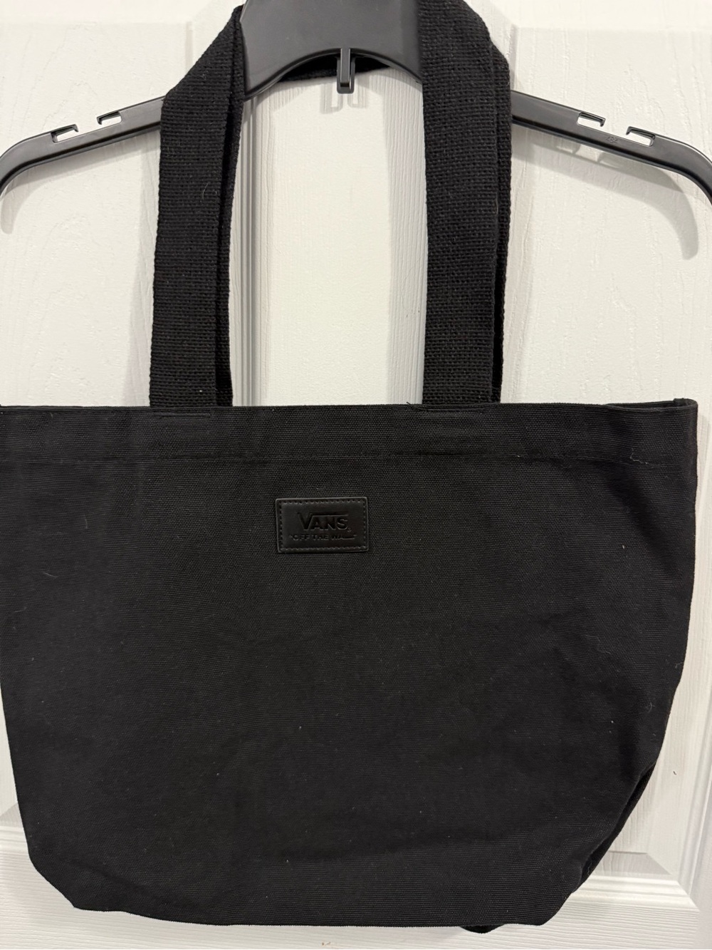 Vans Black Canvas Tote with Webbing Handles